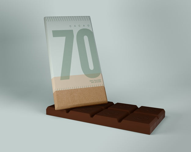 Paper Wrapping For Chocolate Mock-Up Psd