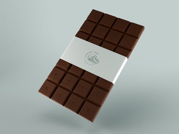 Paper Wrapping For Chocolate Tablet Psd
