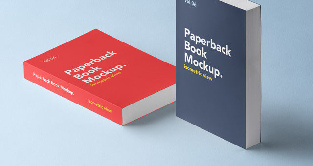 Paperback Psd Book Mockup Vol6