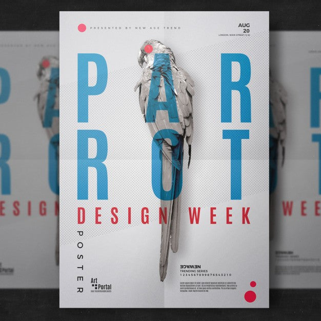 Parrot Flyer Template Psd