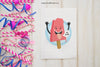Party Composition With Greeting Card Psd