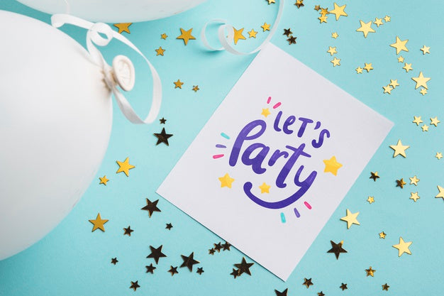 Party Invitation Card Mock-Up Psd
