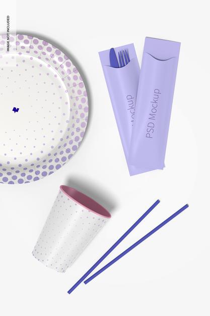 Party Supplies Mockup Psd