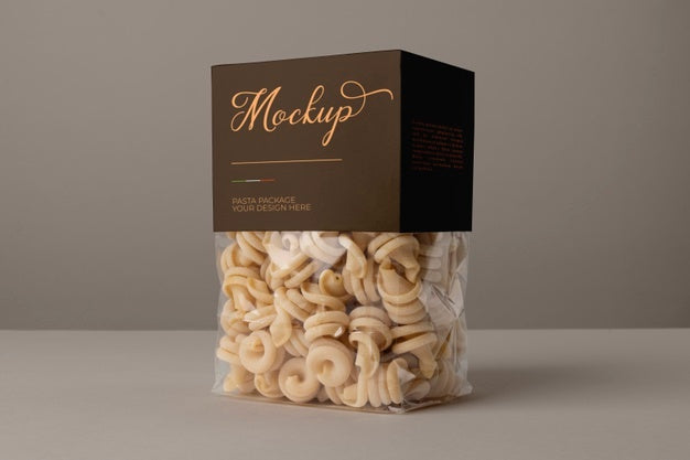 Pasta Packaging Mockup Design Psd