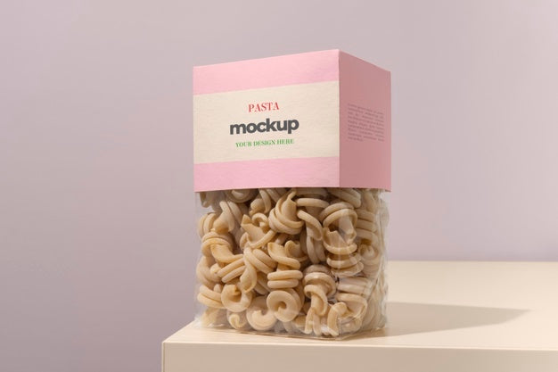 Pasta Packaging Mockup Design Psd