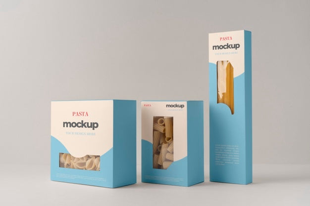 Pasta Packaging Mockup Design Psd
