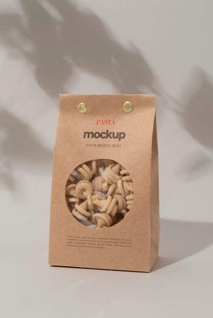 Pasta Packaging Mockup Design Psd