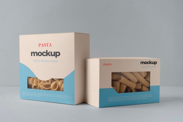 Pasta Packaging Mockup Design Psd