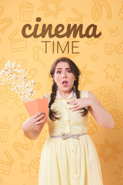 Pastel Spring Cinema Concept Psd