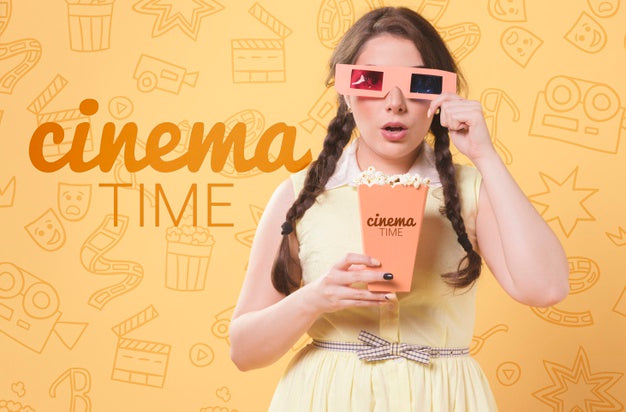 Pastel Spring Cinema Concept Psd