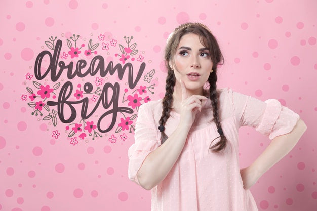 Pastel Spring Concept Mock-Up Psd