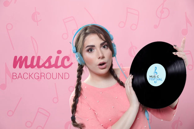 Pastel Spring Concept Mock-Up Psd