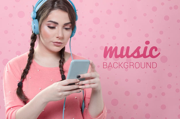 Pastel Spring Concept Mock-Up Psd