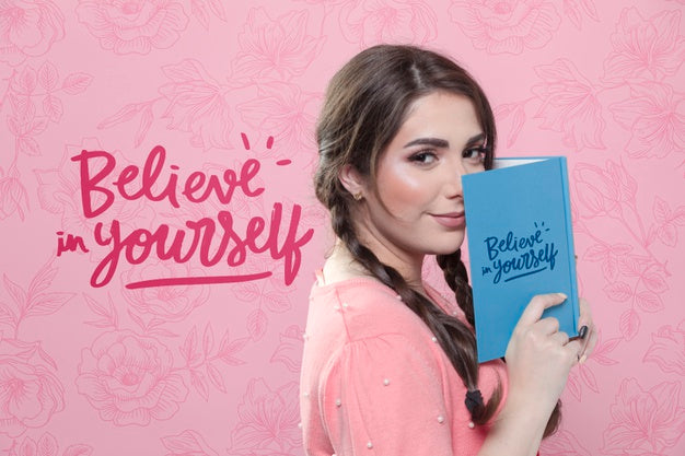 Pastel Spring Concept Mock-Up Psd