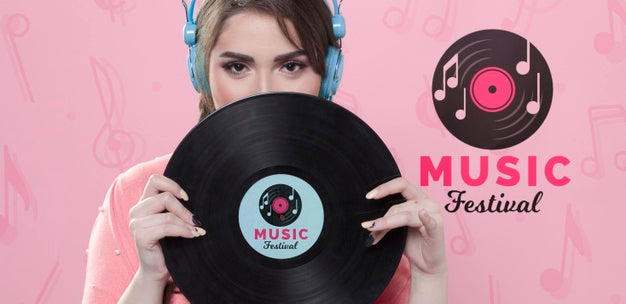 Pastel Spring Music Concept Psd