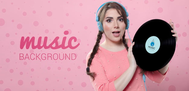 Pastel Spring Music Concept Psd