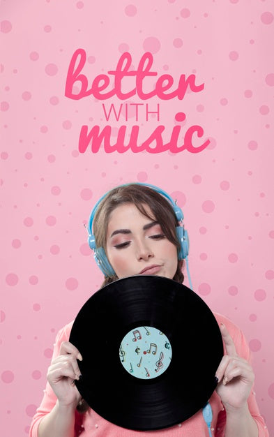 Pastel Spring Music Concept Psd