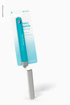 Pastry Spatula On Blister Mockup, Leaned Psd