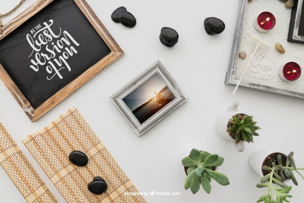 Peaceful Yoga Composition Psd