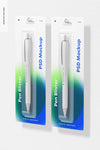Pen Blister Mockup, Front And Back View Psd