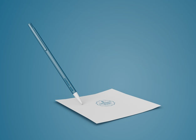 Pen Mockup For Merchandising Psd