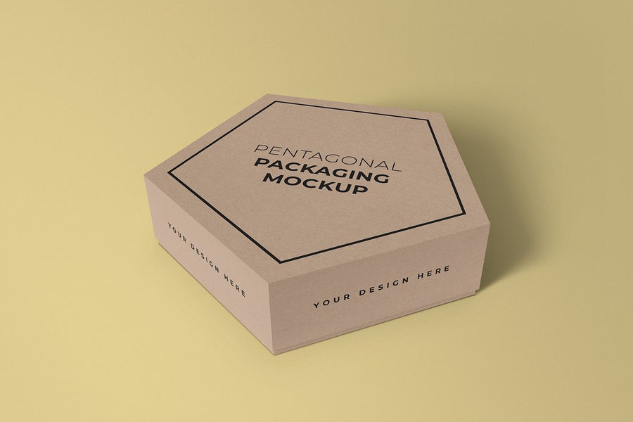 Pentagonal Box Mockup