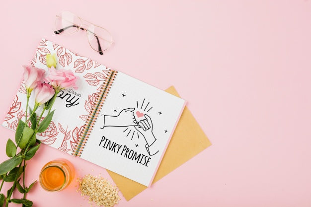 Peony Flower And Wedding Mockup Psd