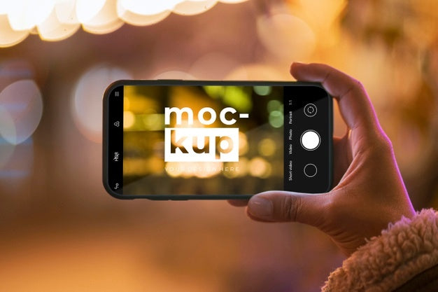 People With Technology Mockup Psd