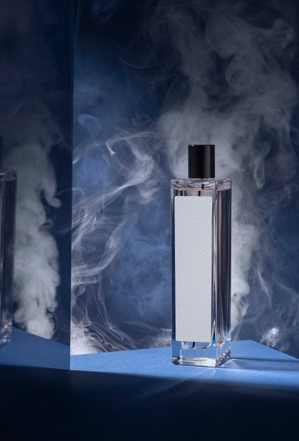 Perfume Bottle And Mirror Psd