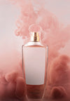 Perfume Bottle And Pink Smoke Psd