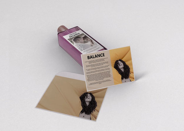 Perfume Bottle On Table With Description Psd