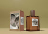 Perfume Box And Bottle On Table Psd