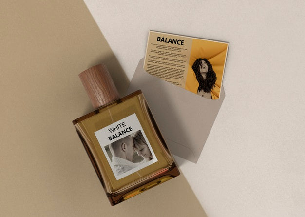 Perfume Description Near Perfume Bottle Psd