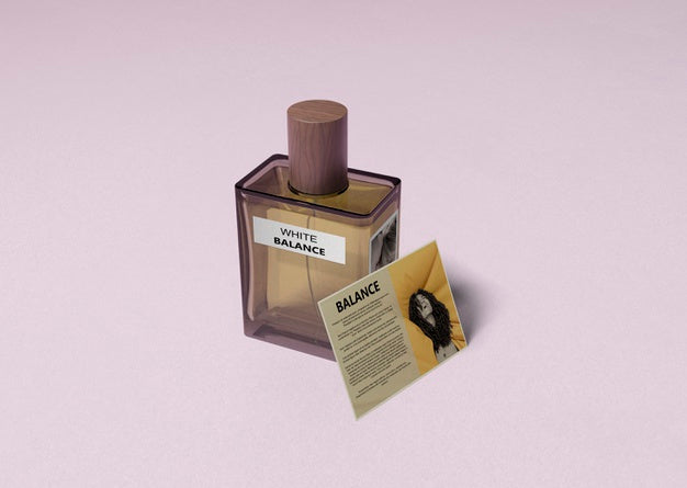Perfume Product Envelope With Information Psd