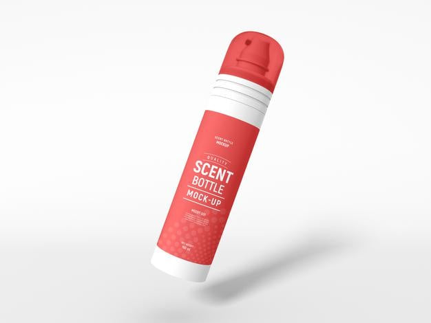 Perfume Spray Bottle Packaging Mockup Psd