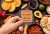 Person Holding Card With Food Mock-Up Psd