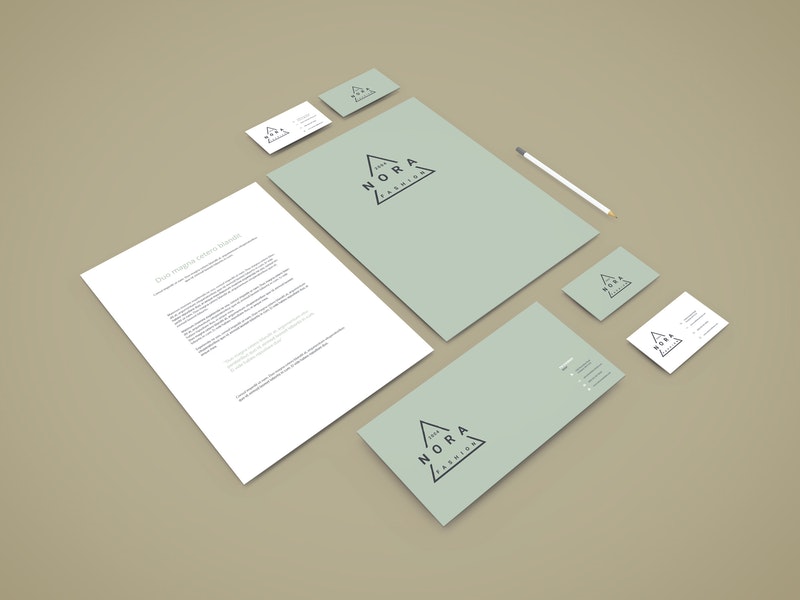 Perspective Branding Stationery Mockup