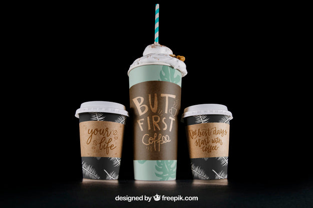 Perspective Coffee Mockup Psd