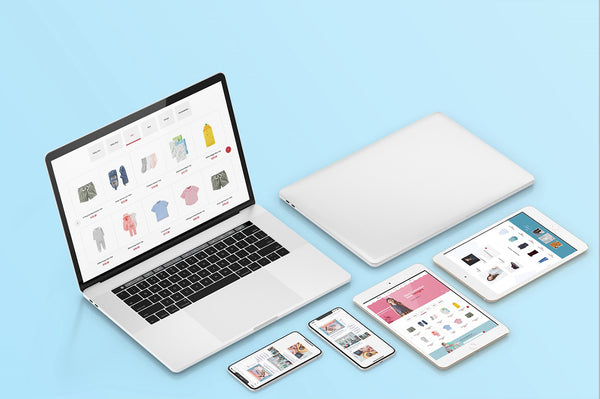 Perspective Devices Mockup - Mockup Hunt