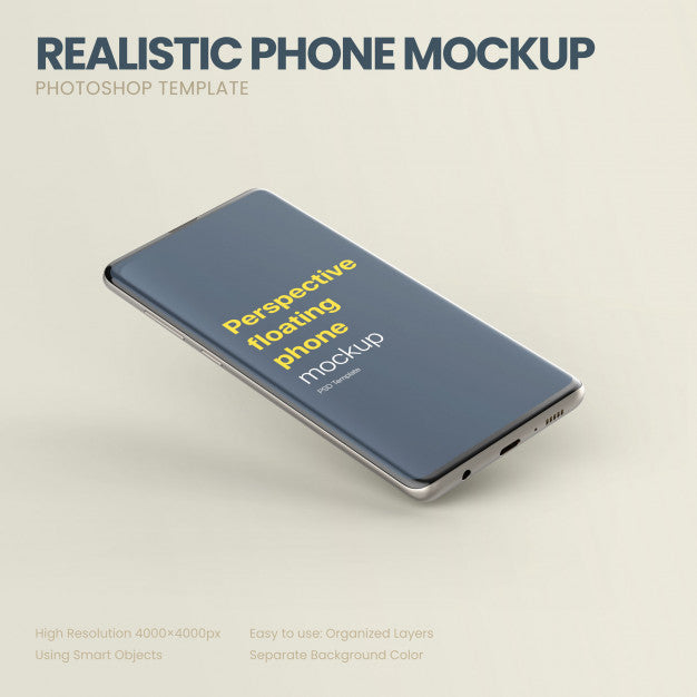 Perspective Phone Mockup Psd