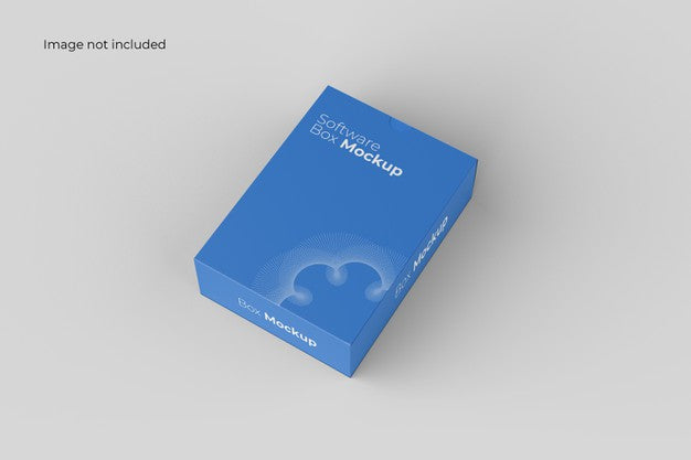 Perspective Software Box Mockup Psd