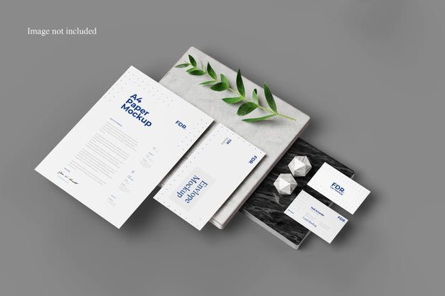 Perspective Stationery Mockup Psd