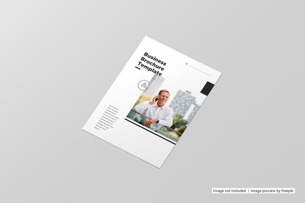 Perspective View Flyer Mockup Psd