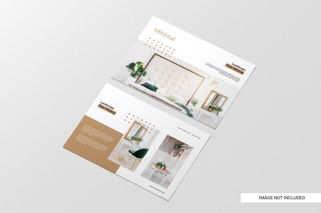 Perspective View Flyer Mockup Psd