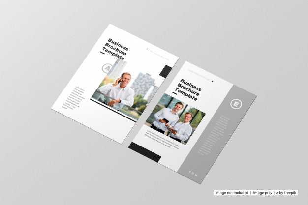 Perspective View Flyer Mockup Psd