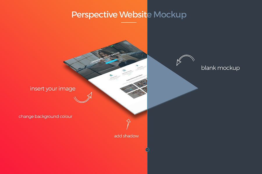 Perspective Website Mockup