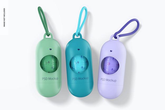 Pet Bag Dispensers Mockup Psd