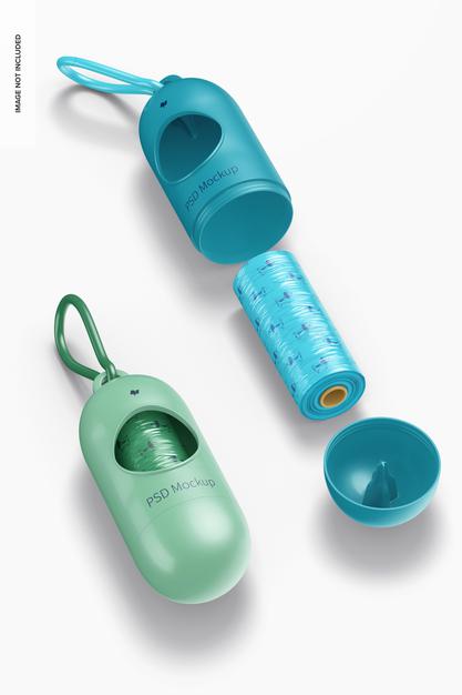 Pet Bag Dispensers Mockup Psd