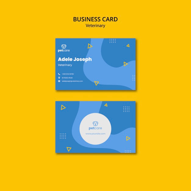 Pet Care Veterinary Business Card Template Psd