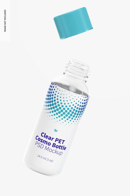 Pet Round Bottle Mockup Psd